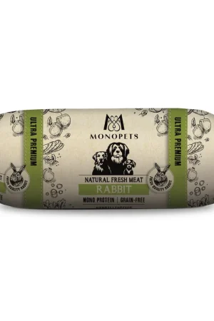 Betaalbaar Monopets Hondenvoer Fresh Meat Sausage Rabbit 600 gr