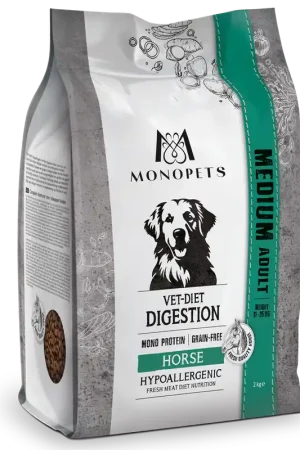 Meest Verkocht Monopets Hondenvoer Vet-Diet Medium Digestion Horse 2 kg