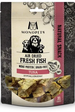 Merkproduct Monopets Air Dried Fresh Fish XL Cubes Tuna 100 gr