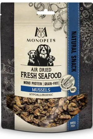 Monopets Air Dried Fresh Seafood Mussels 100 gr Laatste Versie