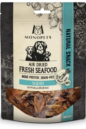 Betrouwbaar Monopets Air Dried Fresh Seafood Squid 70 gr