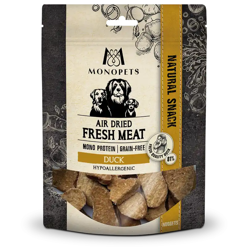 Laatste Kans Monopets Air Dried Nuggets Duck 100 gr