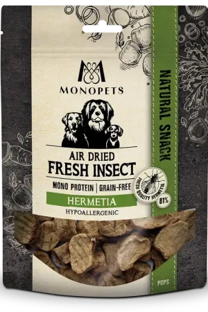 Favoriet Monopets Air Dried Pops Insect 100 gr