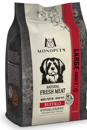 Monopets Hondenvoer Fresh Meat Adult Large Buffalo 12,5 kg Flitsaanbieding