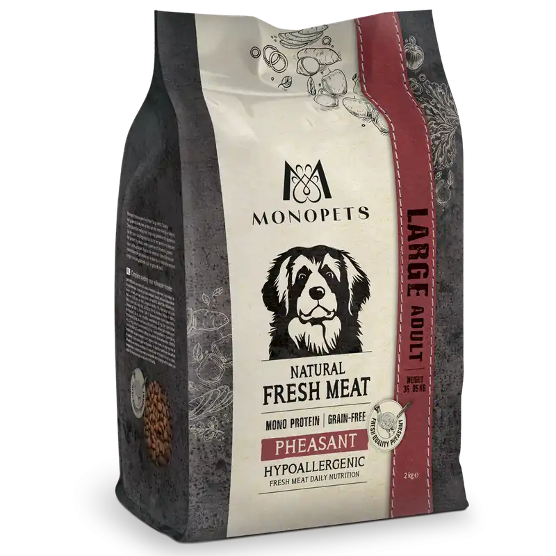 Bestseller Monopets Hondenvoer Fresh Meat Adult Large Pheasant 2 kg