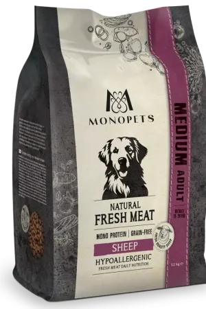 Monopets Hondenvoer Fresh Meat Adult Medium Sheep 12 kg Must-Have