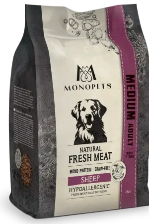 Express Levering Monopets Hondenvoer Fresh Meat Adult Medium Sheep 2 kg
