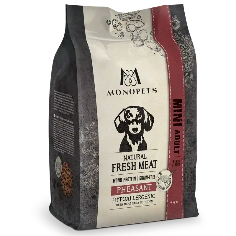 Monopets Hondenvoer Fresh Meat Adult Mini Pheasant 6 kg Koop Vandaag
