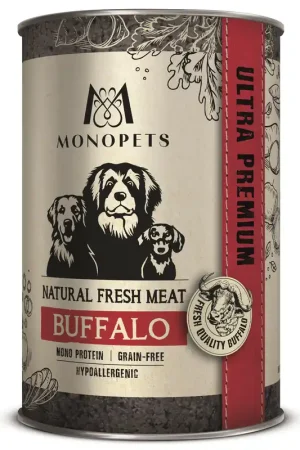Monopets Hondenvoer Fresh Meat Buffalo 400 gr Exclusieve Aanbieding