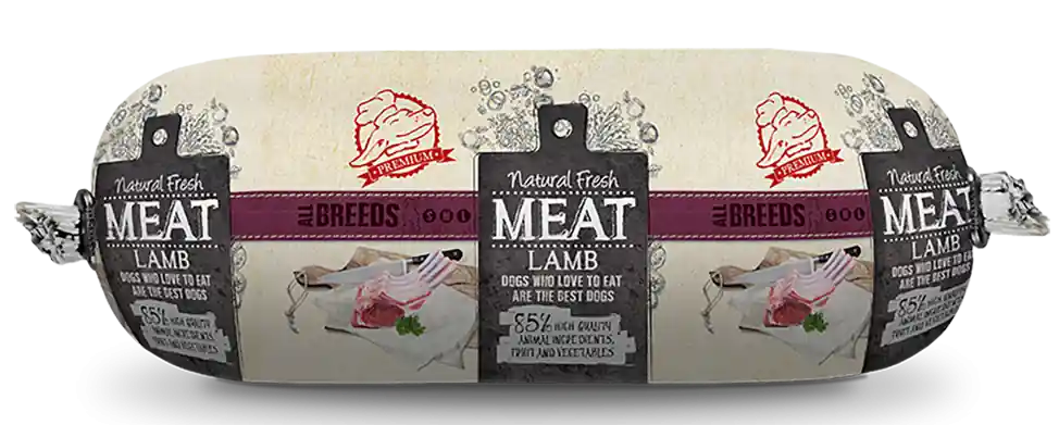 Natural Fresh MEAT hondenworst lamb 600 gr Lage Kosten