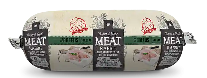 Natural Fresh MEAT hondenworst rabbit 250 gr Direct Beschikbaar