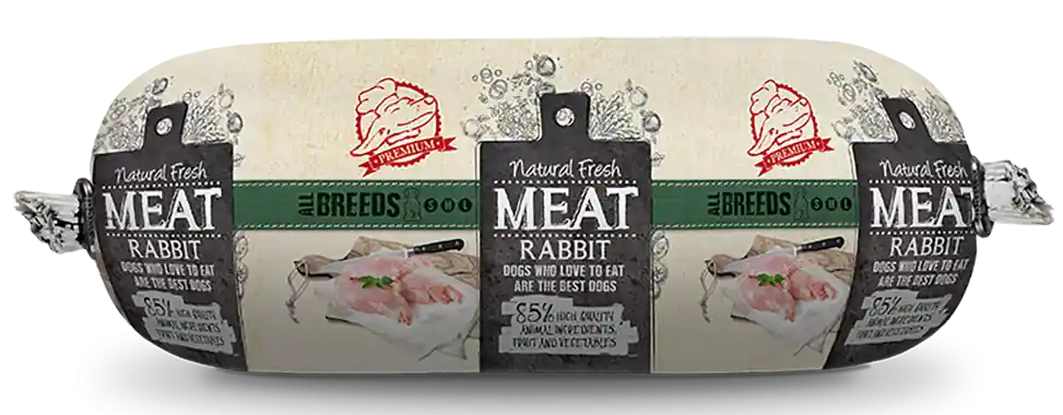 Beste Prijs Natural Fresh MEAT hondenworst rabbit 600 gr