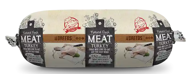 Bestseller Natural Fresh MEAT hondenworst turkey 250 gr