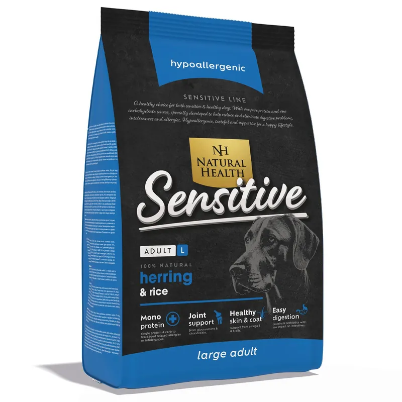 Natural Health Hondenvoer Adult L Sensitive Fish 12,5 kg Meest Verkocht