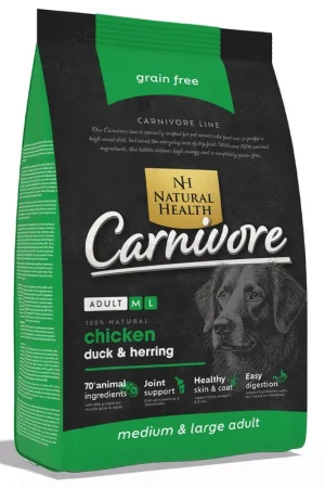 Betrouwbaar Natural Health Hondenvoer Adult M/L Carnivore 2 kg