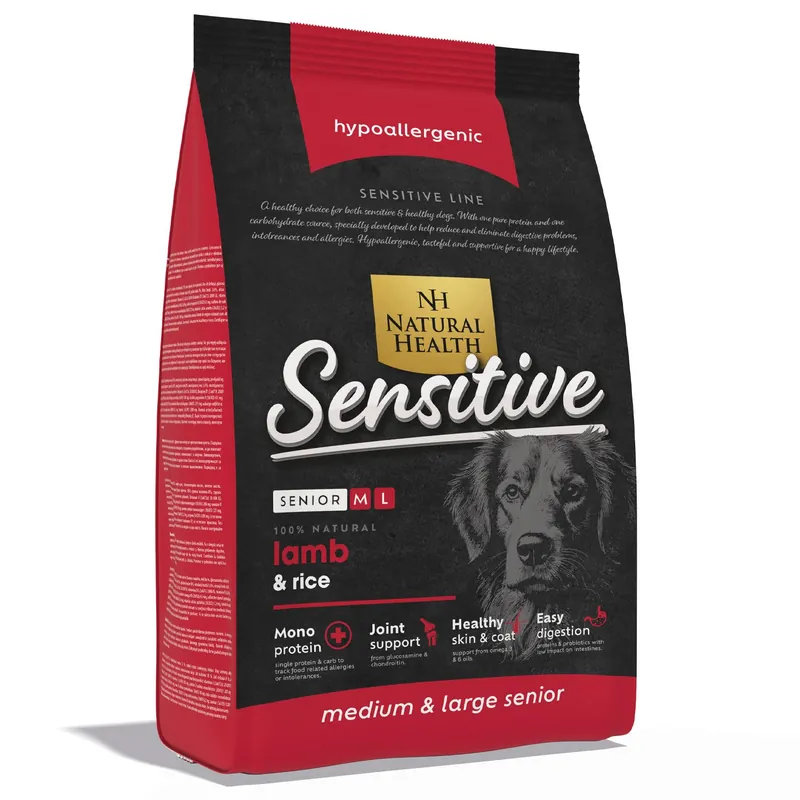 Natural Health Hondenvoer Senior M/L Sensitive Lamb 12,5 kg Fabrieksprijs