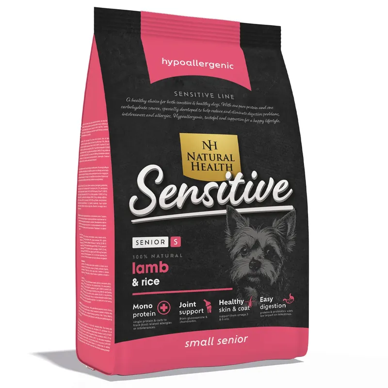 Weekendaanbieding Natural Health Hondenvoer Senior S Sensitive Lamb 2 kg