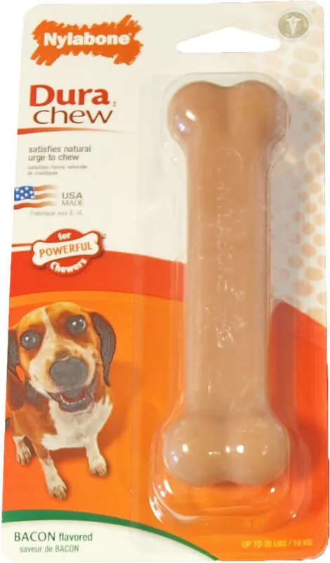 Tijdelijk Beschikbaar NylaBone Dura Chew Bot bacon M