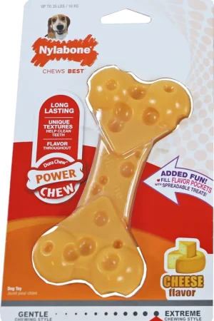Aanbieding NylaBone Dura Chew Cheese Bone M