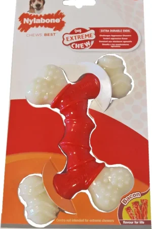 NylaBone Dura Chew Double Bend bacon M Dagaanbieding