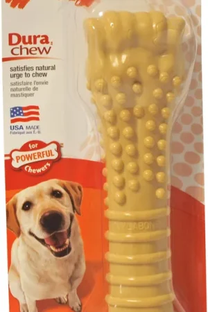 Superprijs NylaBone Dura Chew Souper Bot peanutbutter L