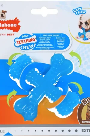 Veilige Betaling NylaBone Puppy Chew Teething beef XS