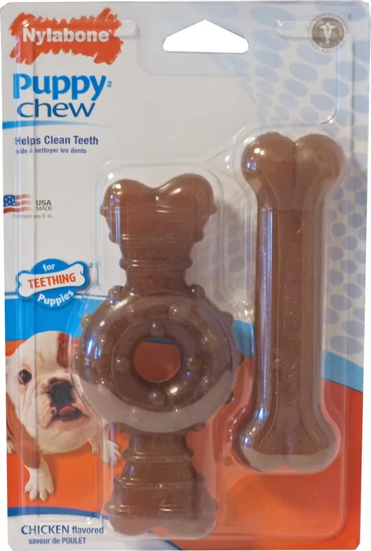 NylaBone Puppy Chew Twin Pack Beperkte Voorraad