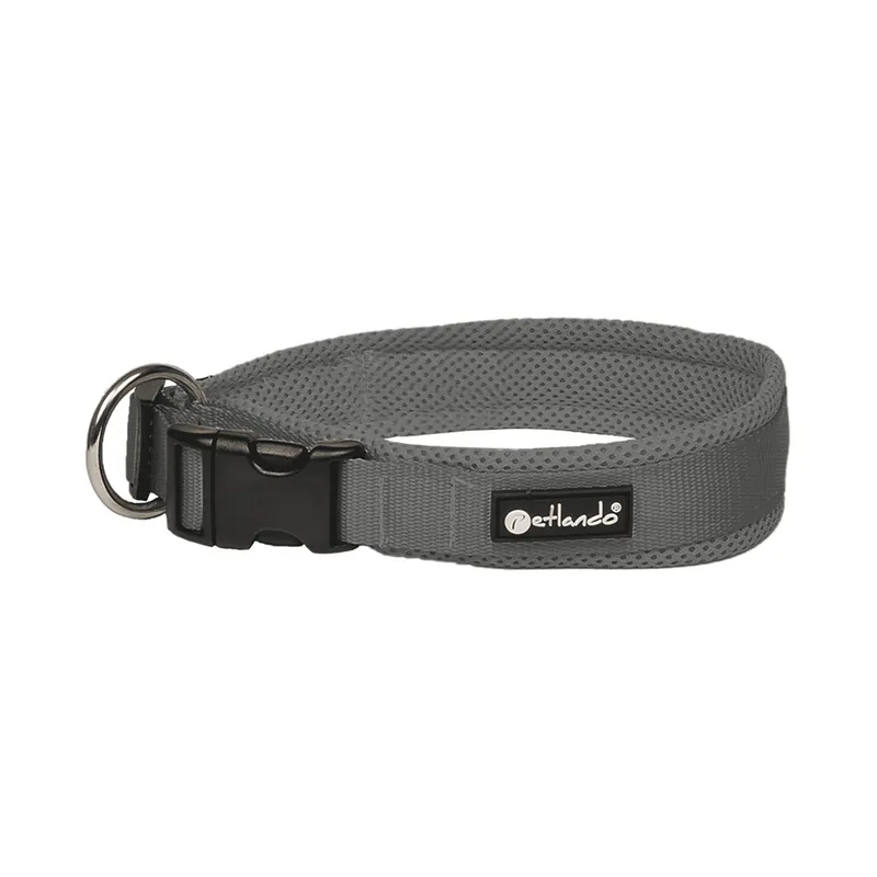 Alleen Vandaag Petlando Halsband Mesh Antraciet