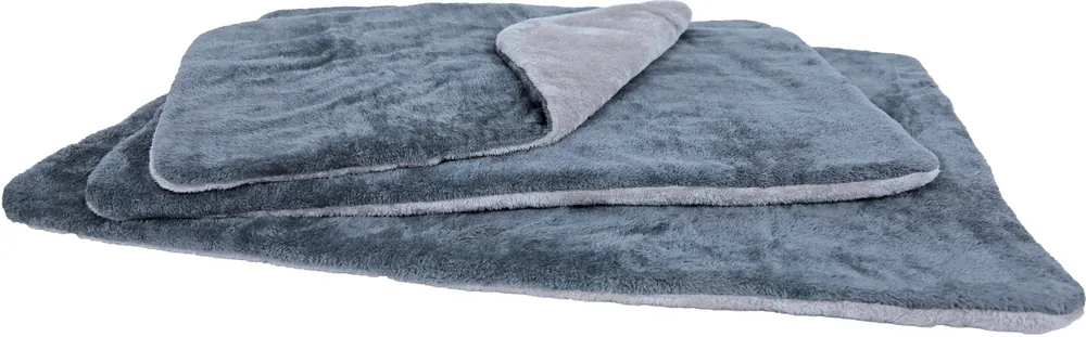 Veilige Betaling Plaid supersoft 2-zijdig lichtgrijs/grijs