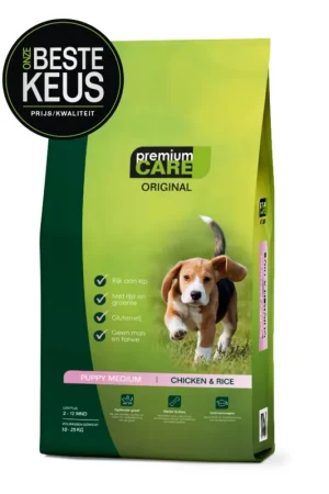 Premium Care Original Puppy Medium Chicken & Rice 12 kg Koop Vandaag