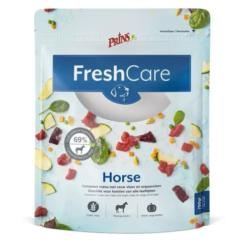 Prins hondenvoer Freshcare Schijven Horse 750 gr Nieuw