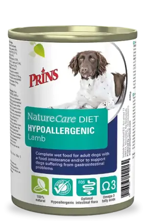 Seizoensaanbieding Prins Hondenvoer NatureCare Diet Hypoallergic 400 gr