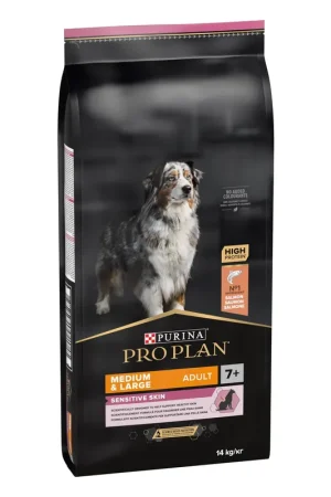 Pro Plan Medium & Large Adult 7+ Sensitive Skin 14 kg Aanbieding