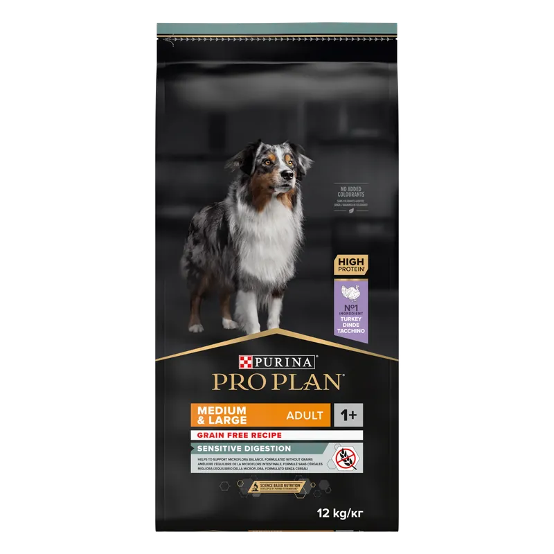 Pro Plan Medium & Large Adult Sensitive Digestion kalkoen 12 kg Bestseller