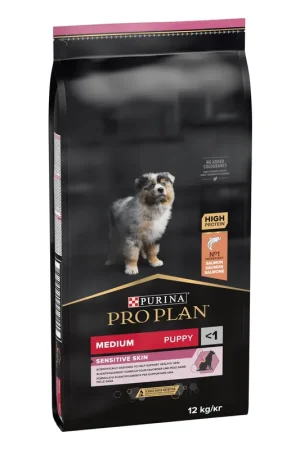 Pro Plan Medium Puppy Sensitive Skin 12 kg Uitverkoop