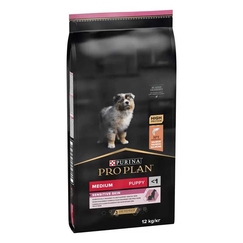 Pro Plan Medium Puppy Sensitive Skin 12 kg Uitverkoop