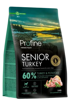 Profine Hondenvoer Senior Turkey 3 kg Nieuw