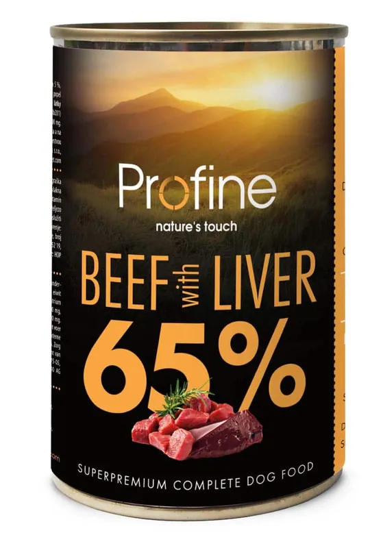 Beperkt Aanbod Profine Pure Meat 65% Beef with Liver 400 gr