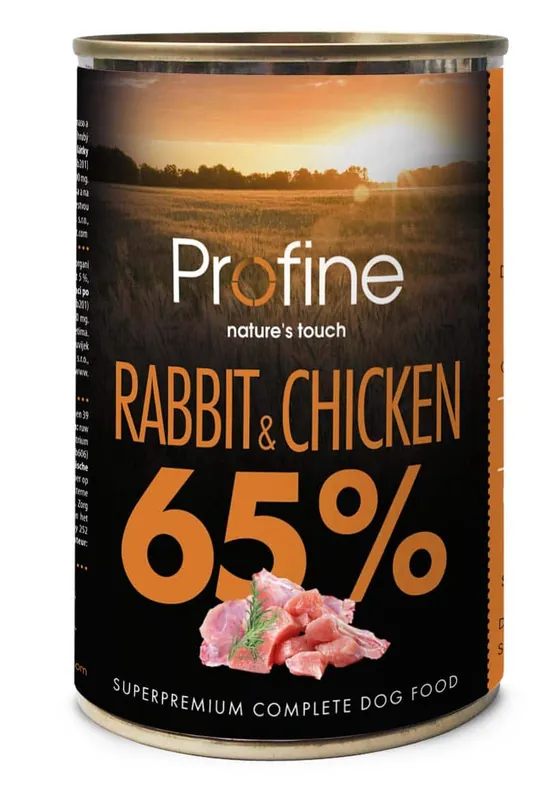 Laatste Versie Profine Pure Meat 65% Rabbit & Chicken 400 gr