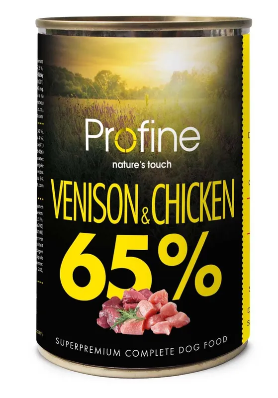 Profine Pure Meat 65% Venison & Chicken 400 gr Nieuw