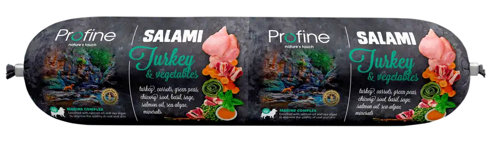 Seizoensaanbieding Profine SALAMI kalkoen met groenten 800 gr