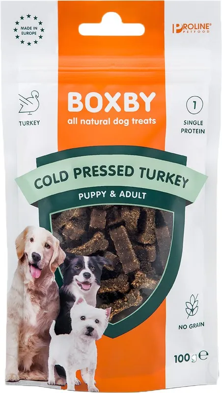 Uitverkoop Proline Boxby Cold Pressed turkey 100 gr