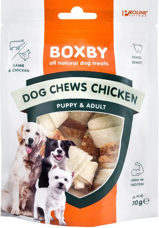 Voordeelprijs Proline Boxby Dog Chews met kip 80 gr
