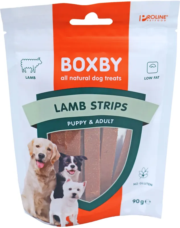 Proline Boxby Lamb Strips 90 gr Favoriet