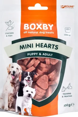 Veilige Betaling Proline Boxby Puppy Snacks Mini Hearts 100 gr