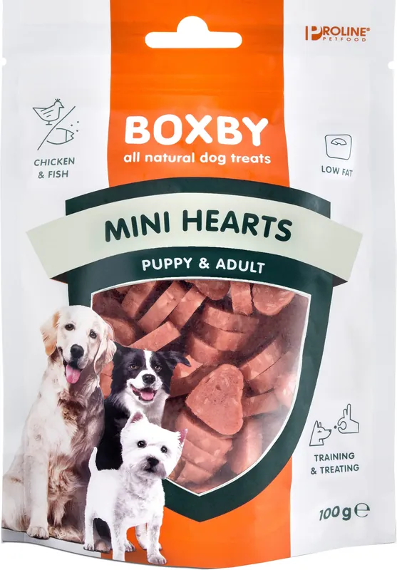 Veilige Betaling Proline Boxby Puppy Snacks Mini Hearts 100 gr