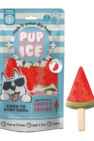 Pup Ice Hondenijsje Fruitlollie Watermeloen 3 st Snelle Levering