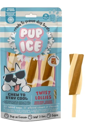 Favoriet Pup Ice Hondenijsje Twist Lollie Peanutbutter 3 st