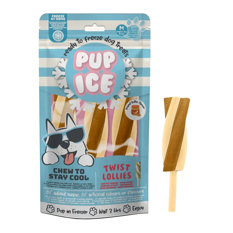 Favoriet Pup Ice Hondenijsje Twist Lollie Peanutbutter 3 st