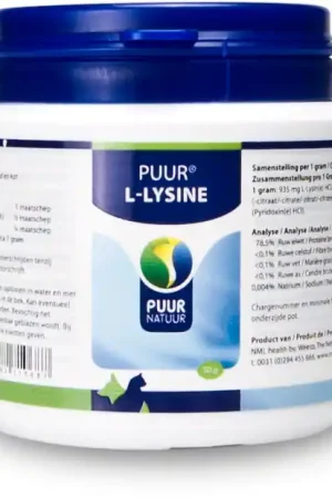PUUR L-Lysine 50 gr Express Levering